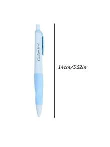 1 pièce/4 pièces Crayons à papier personnalisés avec support, crayons automatiques avec mine continue et assortiment de couleurs . Permet de tenir correctement le crayon, convient pour l'écriture d'entraînement. Supporte le texte personnalisé, personnalisation de l'arrière du crayon. Retour à l'école