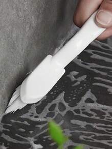 Cepillo de esquina para el hogar, cepillo para limpiar espacios estrechos en el baño, herramienta para limpiar puntos ciegos en la cocina, cepillo de cerdas duras, cepillo en forma de V para espacios estrechos, cepillo de cerdas duras para ranuras delgadas, cepillo para ranuras y esquinas, cepillo para rieles de ventanas