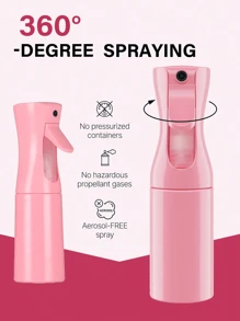 4件套洗发套装，包括：连续喷雾瓶（200毫升）、硅胶头皮按摩器、洗发刷、发根梳涂抹瓶、带花朵发夹的头皮按摩洗发刷、带刻度的染发剂涂抹瓶 - 彩色 - 查看 17