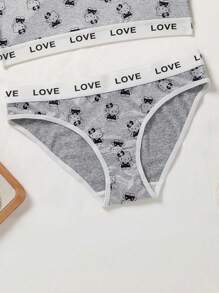 Sanrio Bragas elásticas tipo culote de una sola pieza con diseño de  y LOVE para damas - Ver 8