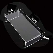 U Shape Acrylic Display Riser Stand, Clear Jewelry Display Riser Shelf Showcase For Dessert Cupcake Shoes Anime Figure Display - S 1PC - 查看 12