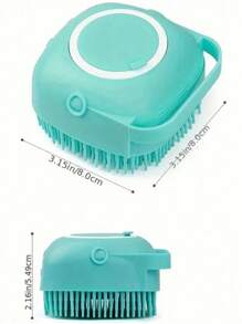 Dog Lover And Dog Mom Love Bath Brush, Soft Silicone Cat/Dog Lover Gift And Dog/Cat Mom Love Pet Shampoo Massage Dispenser Beauty Shower Brush, Used For Washing Short And Long Haired Dog Lover And Dog Mom Loves And Cat Lover And Cat Mom Loves