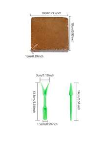 1pc Seedling Block,Organic Plants Coco Coir Brick,Coconut Coir Bricks Premium 100% Organic Peat Moss Mix,Vegetable Soil Bed,Planting Media,Fiber Coconut Husk For Planting, Gardening, Potting Soil Substrate,Seeds,Garden,Flowers,Vegetables,Worm Bedding Composting,Coconut Fibre