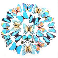 50 Pieces Butterfly Wall Decoration - Plastic Butterfly Wings Foldable Removable Waterproof Reusable Wall Stickers For Family Room Bedroom Nursery Party Wedding Festival Decoration ... Gifts Birthday Graduation Room Decor Home Decor Bathroom Decor Bedroom Decor Room Decoration Stuff Living Room Decor House Decor Home Decor Living Room Wall Art Wall Paper