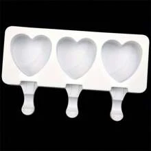 1pc Heart Shaped Popsicle Mold Silicone Multi Functional Touch Hand Hang Mold Creative Mold Ice Cube Tray Ice Cube Ice Cube Squishy Ice Cube Mold Ice Cube Mould - Multicolor - View 2