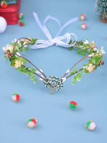 1pc Retro Nature-Inspired Handmade Woven PE (Polyethylene) Headpiece Accessory - Multicolor - View 19