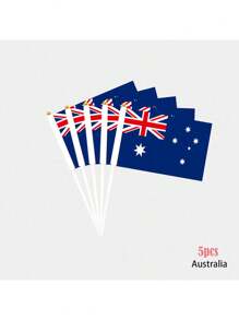 Ensemble de drapeaux de la Coupe du Monde à agiter à la main, Brésil, Angleterre et Espagne drapeaux multinationaux, drapeaux à agiter à la main pour événements sportifs, décoration de scène extérieure à grande échelle pour concerts, convient pour les supporters patriotes, 4 drapeaux de coins