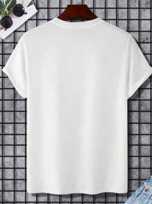EWH Round-Neck T-Shirt With A Niche Design, Showcasing Your Unique Character - White - View 2