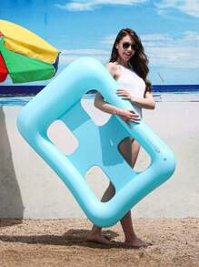 1pc Pool Floats Inflatable Floating Bed, Floatie Swimming Raft For Lake, Water Pool Lounger Hammock Floatation Device, Chairs Recliner Beach Travel Swim Toy - Multicolor - View 11