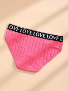 8件装女士低腰罗纹棉质三角内裤性感无缝三角裤字母腰带内衣舒适透气运动内衣 - 彩色 - 查看 8