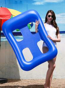 1pc Pool Floats Inflatable Floating Bed, Floatie Swimming Raft For Lake, Water Pool Lounger Hammock Floatation Device, Chairs Recliner Beach Travel Swim Toy - Multicolor - View 13