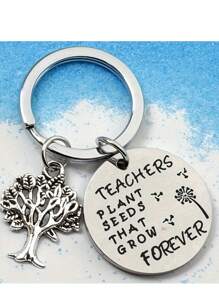 Creative Stainless Steel Keychain, Teacher's Day, Birthday, Christmas, Graduation Thanksgiving Gift For Teachers