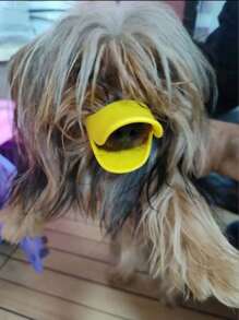 1pc Soft Silicone Dog Muzzle - Prevent Biting And Chewing - Duck Mouth Shaped Training Tool