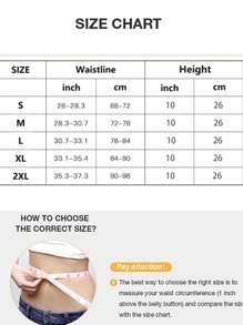 1pc Women Waist Trimmer Belt, Adjustable Waist Trainer Body Shaper For Exercise, Slimming Waist Band - Black - View 7