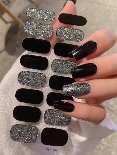 Calcomanías de arte de uñas, envolturas de uñas completas, autoadhesivas, impermeables, sin necesidad de eliminación, fácil de usar, adecuadas para mujeres, decoración de uñas, celebraciones, regalos de cumpleaños, de moda