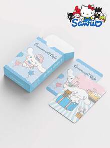 Sanrio 92pcs/Set Sanrio Aggretsuko Postcard Set, Japanese Cartoon Character Postcards, Greeting Cards, Cute Fluffy Dog Photo Cards, Cloud Dog Card, Mini Sticker LOMO Cards