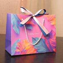 2pcs Colorful Gift Bags, Cosmetic Packaging Bags, Universal Paper Bags With Ribbons - Multicolor - View 8