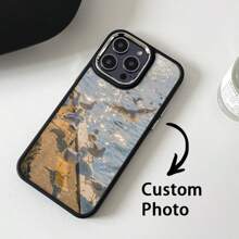 Custom Photo Photo Phone Case Compatible With Iphone 11 12 13 14 15 16 Pro Max XS XR XSMAX Create Your Own Personalized Photos With Custom Photos, Beautiful Souvenir Photo Custom Design - Black - View 6