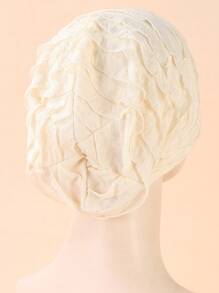 1pc Daily Casual Headscarf, For Indoor And Outdoor, Warm Slouchy Head Cover Hat