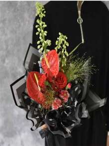 10Pcs Translucent Flower Bouquet Wrapping Paper Korean Flower Wrapping Paper, Jelly Film Waterproof Flower Shop Wrapping Paper Material, DIY Gift Wrapping Paper, Holiday, Wedding, Graduation Season, Birthday Flower Shop Materials. - Multicolor - View 7