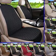 Car Flax Seat Cushion Protector Pad Car Seat Cover Front/Rear Seat Cover Automobile Cushion Pad Mat Backrest Auto Accessori