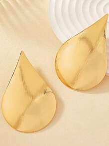 1 para asymetrycznych geometrycznych kolczyków w kształcie kropli wody dla kobiet, odpowiednich na wakacje, imprezy i biżuterię