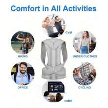 1PC, A Sedentary Invisible Spine Protection Assistant That Is Essential For Students Working At A Desk. Three Second Adjustment For Easy Shaping, Confident Posture, All Day Protection, Limited Time Hot ! Posture Corrector Waist Trainer Tummy Control Workout Belt Waist Trimmer And Exercise Waist Belt