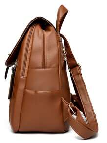 2025 奢华女士软皮背包时尚设计师女士软 PU 皮革书包大容量旅行包