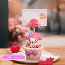 Sanrio 1 Pieza de la Serie de Postres de la Familia Sanrio en Caja Sorpresa - Decoración para la Mano, Regalo de Cumpleaños, Decoración de Escritorio de Oficina, Clip para Tarjetas de Visita y Fotos