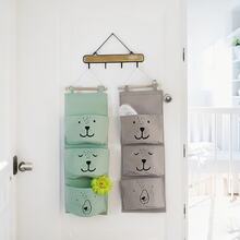 1pc Hanging Storage Bag For Baby Room, Wall-Mounted Toy Organizer Bag For Kids Room, Without Hanging Hook