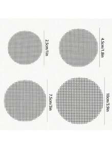 20pcs/50pcs Flowerpot Holes Net Pad, Round Drainage Hole Mesh Screen, Prevent Soil Erosion And Plant Drainage, Bonsai Flower Pot Bottom Grid Pad - Multicolor - View 3