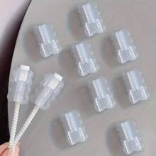 10pcs ABS Resin Cable Case: Protect Your Cable From Breaking And Disconnection, Apple Cable Case, Compatible With IPhone 18-20W Small Head Charger, Prevent Charger From Breaking