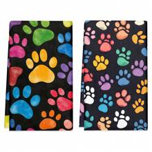 1set/2pcs Bohemian Floral Moon Pattern Towel - Super Soft Polyester, Machine Washable, Vintage Coffee Table Theme, Woven Rectangular Kitchen/Bathroom/Napkins, Home Decor, Ideal Gift For Coffee Lovers, Gift, Perfect For Holiday Party Decorations