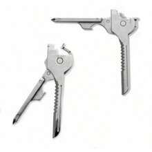 1pc Utili-Key 6 In 1 Chain Screwdriver Opener, Knife, Stainless Steel Mini Multi-Tool EDC Hot, Mini Bottle Opener Chain Tool, Multifunctional Tool