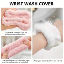 2pcs/4pcs/6pcs/8pcs/10pcs Wrist Bands, Wrist Towel Bands, Sweat Absorbent Wristbands For Women, Reusable Cleaning Wristbands, Soft Wash Face Wrist Bands, Facial Makeup Wrist Bands, Anti-Sweat Arm Sleeve Wristbands, Can Be Used As Headbands, Scrunchies, Sports Wristbands, Multiple Colors And Sizes Combinations - Bathroom Accessories, Reusable Spa Quality Sweat Bands Suitable For Women And Girls, Great For Face Washing, Yoga, Running Home Bathroom Decor Fall Decor Back To School