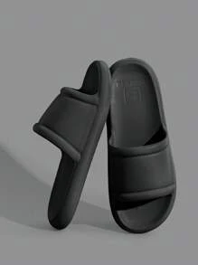Unisex Indoor Home EVA One-Piece Slippers, Simple Solid Color Lightweight Soft Flexible Bathroom Shower Non-Slip Casual Slippers For Home Use, Suitable For Teen, Summer Casual, Outdoor Athletic, Vacation Travel, Graduation Gifts, Birthday Dress Accessories