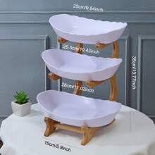 2/3 Tier Fruit Rack Snack Storage Plate, Decorative Rack - Plastic Fruit Bowl Set For Kitchen And Restaurant - Multi-Tier Serving Tray For Fruits, Snacks And Desserts - Christmas Gift