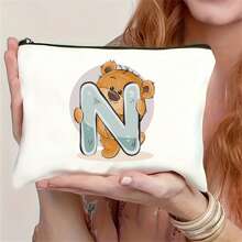 1pc 26 Letter Handbag Party Decoration Small Gift Desktop Decoration Makeup Bag - White - View 1