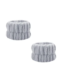 1/2/4pcs Facial Cleansing, Wristband, Moisture Resistant, Mother's Day Gift, Facial, Skincare Wristband, Mother, Solid Color, Washroom, Elastic & Sweat-Wicking Facial Cleansing Headband, Makeup Headband, Facial Headband, Skin Care Headband Bathroom Decor Fall Decor Back To School