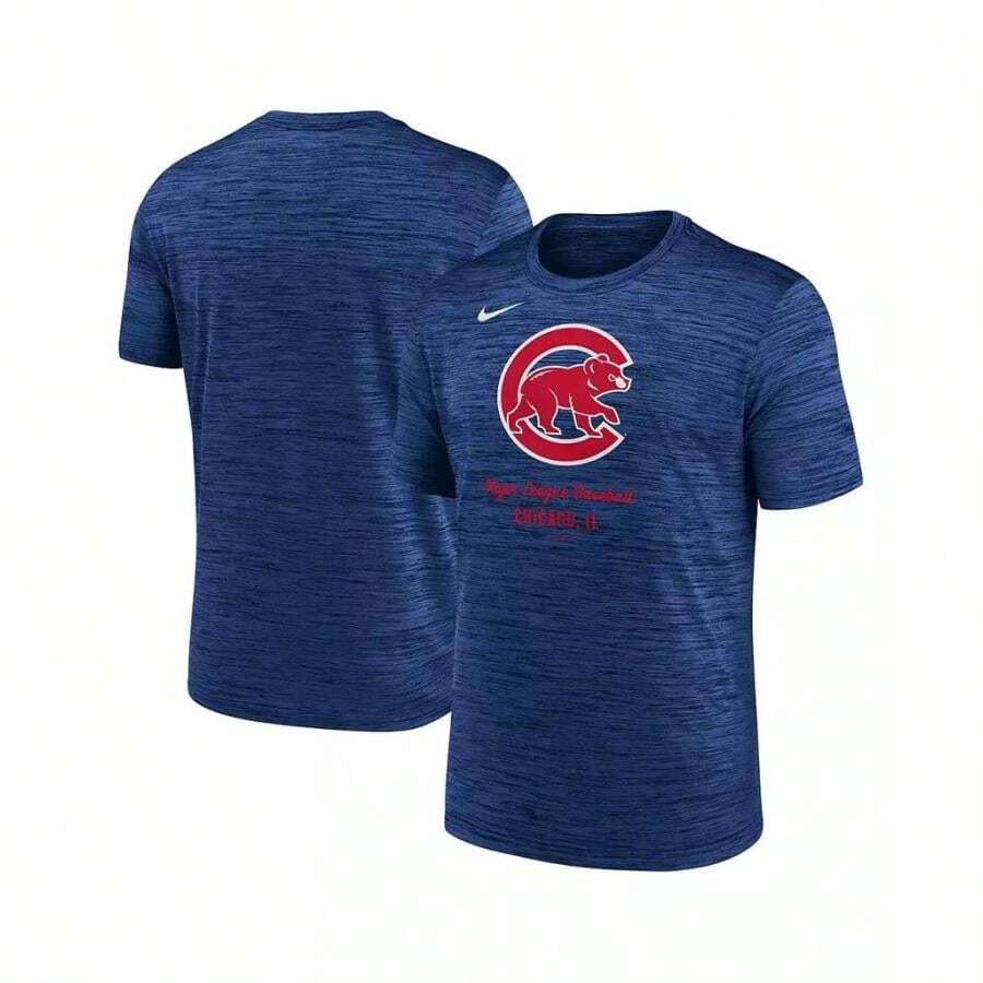 Nike Men's Royal Chicago Cubs Velocity Performance T-Shirt - Royal - View 1