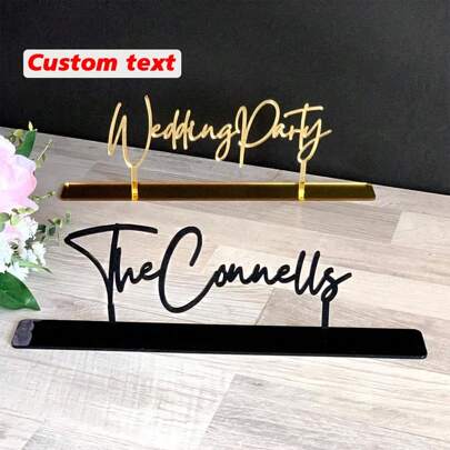 Customized Acrylic Desktop Signs, Personalized Wedding Signs, Anniversary Signs, Loved Ones Desk Decor, For Home, Birthday Party, DIY Painting, Wedding Or Party Table Decoration, Best Birthday Gift Gifts Graduation