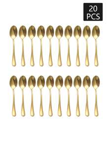 10/20 件不锈钢 4.4 英寸尖头咖啡搅拌棒，迷你尺寸，适用于家庭聚会、甜点、咖啡馆、餐厅、户外野餐、自助餐、礼物 - 金色 - 查看 9