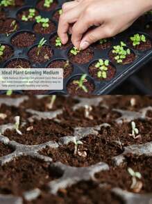 1pc Seedling Block,Organic Plants Coco Coir Brick,Coconut Coir Bricks Premium 100% Organic Peat Moss Mix,Vegetable Soil Bed,Planting Media,Fiber Coconut Husk For Planting, Gardening, Potting Soil Substrate,Seeds,Garden,Flowers,Vegetables,Worm Bedding Composting,Coconut Fibre