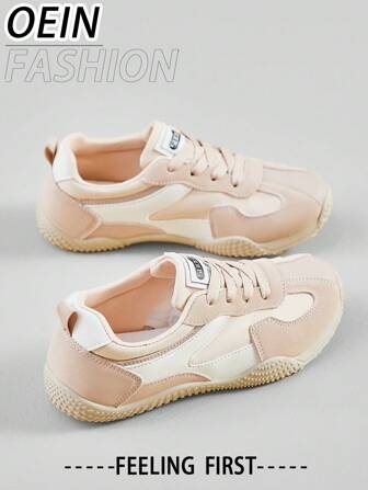 OEIN 女士运动休闲鞋，圆头，舒适，透气，软底，日常穿着