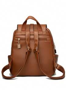 2025 奢华女士软皮背包时尚设计师女士软 PU 皮革书包大容量旅行包