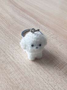 1/2 件可爱树脂卡通贵宾犬柯基犬钥匙扣，时尚汽车钥匙扣装饰礼物，送给朋友汽车配件包饰背包学校哥特式 Y2k 包挂绳带身份证夹汽车配件包饰 - 彩色 - 查看 7