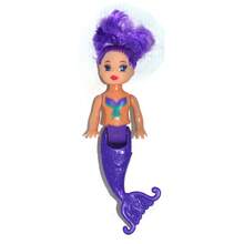 Mermaid Doll +  With Mirror And Comb Flashing Tail Gift Ok117 - ngẫu nhiên - Xem 2