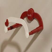1pc Heart-Shaped Expandable Bathroom Shelf, Wall-Mounted Storage Rack Holder For Sink/Vanity/Kitchen/Balcony, No-Drill