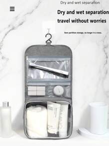 Custom Personalized High Capacity Toiletry Bag, Simple High-End Cosmetic Storage Bag, Waterproof Fashionable Hanging Wash Bag - Multicolor - View 5