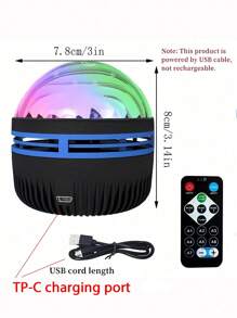 1pc Galaxy Projector, Bedroom Nightlight Projector, Adult Game Room, Home Theater, Ceiling, Room Decoration, Valentine's Day Gift Camping Wedding Decoration, 7-Color Pattern And Remote Control, USb Power Supply, New Year Gift/Wedding Game/Valentine's Day Gift, Some Parts Sent Randomly